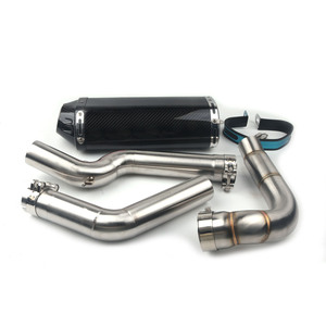 Pot d'échappement pour moto Honda CBR600RR <span class=keywords><strong>CBR</strong></span> <span class=keywords><strong>600</strong></span> RR <span class=keywords><strong>F5</strong></span> 2003-2015 CBR1000RR 2004-2007, système d'échappement avec tuyau de liaison - Product Image 2