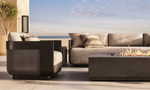 Sillón de Lujo con Estructura de Aluminio Premium, Paneles de Mimbre Tejidos a Mano, Diseño para Todo Clima, Cojines Ultra Gruesos y Cómodos - Product Image 5