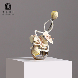 Designer moderne fait à la main avancé verre déco réaliste mixte petite fleur Art ornements <span class=keywords><strong>fleurs</strong></span> <span class=keywords><strong>artificielles</strong></span> détient l'eau vivante - Product Image 4