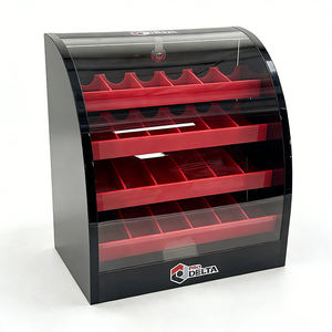 Espositore da banco per negozio al dettaglio, dispenser per punte da trapano, espositore da tavolo in acrilico per utensili con serratura - Product Image 1