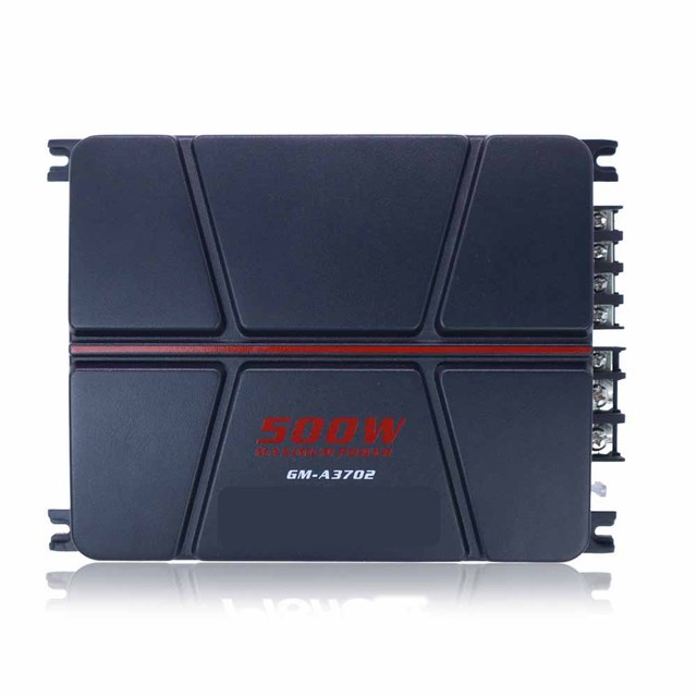 GM3702 Dual Channel High-power 12V Car Power Amplifier for Vehicles Car Audio System Modification 2-channel Power Amplifier