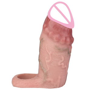 Morbido Silicone elastico pene anello per ingrandire prolungare per gli uomini coppie accessori manica di estensione anello manica del cazzo ingrandimento - Product Image 3