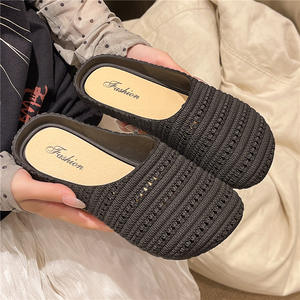 Half-slipper One-Foot Women's Outerwear Waterproof Fashion Trend Thick-Soled Breathable Anti-Slippery <b>Headband</b> Spring Autumn - Product Image 1