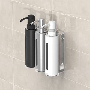 Support de distributeur personnalisé pour hôtel, shampooing, lotion pour les mains, distributeur de <span class=keywords><strong>savon</strong></span> à double <span class=keywords><strong>action</strong></span>, distributeur de verre à double paroi pour gel - Product Image 4