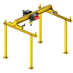 0.5t à 3t Système de grue de charge légère Pont roulant à poutre unique autoportant - Product Image 6