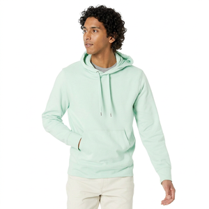 Sweats à capuche streetwear personnalisés pour hommes, OEM, en coton épais 400-600 g/m², entièrement brodés, sans cordon, effet délavé - Product Image 1