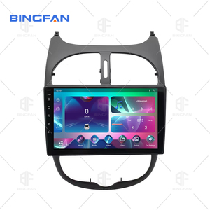 Android 13 đài phát thanh xe 8 Core cho Peugeot <span class=keywords><strong>206</strong></span> 2000-2016 với wifi FM màn hình cảm ứng 2 DIN đài phát thanh xe GPS navigation 4 gam LTE - Product Image 1