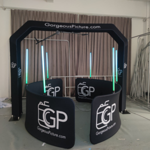 Barato Sky360 portátil sobre la cabeza 360 Photo Booth Spin Video Photobooth Spinner superior automático con Truss Control remoto - Product Image 1