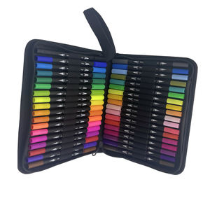 Nouvel étui à stylos en tissu personnalisé, 36 couleurs, 0,4 mm, fibre laser, art aquarelle, fineliner, double pointe, pinceau, marqueur, ensemble de stylos - Product Image 6