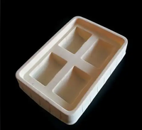 Plateau intérieur floqué personnalisé à plusieurs compartiments, grille séparée, doublure en velours pour emballage intérieur de boîtes à cosmétiques, outils, ou cadeaux