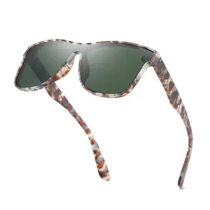 FRROS 8030 custom your 3D metal logo high quality mirrored lens men one piece lens 2022 luxury sunglasses polarized