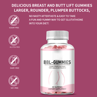 Gummies pour l'augmentation des fesses et des hanches, gummies pour l'amélioration corporelle, gummies BBL, fabrication OEM