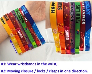 Braccialetti in tessuto personalizzati economici di buona qualità con stampa a sublimazione per eventi, con logo personalizzato - Product Image 5