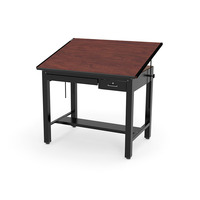 Table de dessin technique moderne, table élévatrice, table d'artiste avec structure métallique