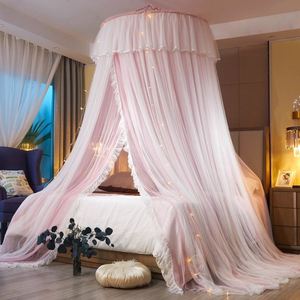 Moustiquaire ronde en dentelle de rêve pour enfants, taille complète, rideau de lit élégant en fil - Product Image 2