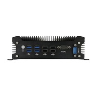 Ordenador industrial sin ventilador con doble canal integrado DB9 RS232 8 USB DDR4 RAM Intel Core i5 Series para enchufe de EE. UU.