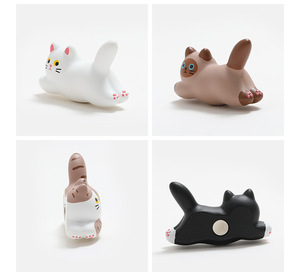 Pegatina de Resina para Refrigerador con Diseño de Gato Corriendo, Accesorios de Bricolaje, Pegatina Grande para Refrigerador - Product Image 4