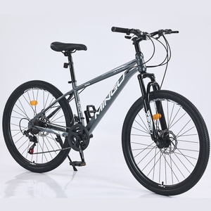 Vélo <span class=keywords><strong>MINGU</strong></span> 26/27,5 pouces tout-terrain à vitesse variable, cadre en acier au carbone, freins à disque doubles, pédales perlées, vélo pour étudiants - Product Image 4