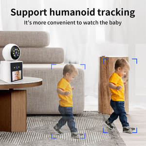 WERYSAFE Mini cámara de vídeo inalámbrica 360 rotación Monitor de Seguridad Interior pantalla de 2,4 pulgadas Monitor de bebé Seguimiento de movimiento humano para - Product Image 3