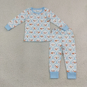 Pijamas para Niños al por Mayor, Ropa de Dormir para Niñas, Manga Larga, Conjunto de Pijamas Navideños - Product Image 2