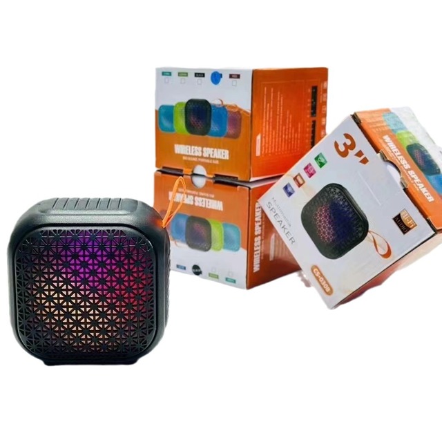 New Model for Subwoofer Mini Speaker with RGB LED Lighting Battery Powered Plastic Design for Outdoor Use