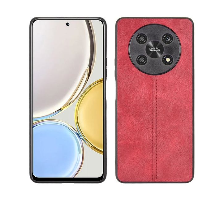 New Lightweight Cowhide Pattern PU Leather Shell  Protective Back Cover for Huawei Honor X9 5G/X30/Magic4 Lite Mobile Phone Case