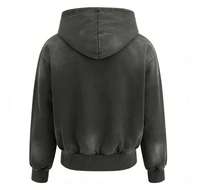 Sweat à capuche imprimé pour homme en coton pur, avec motif de crâne sur les manches et la capuche