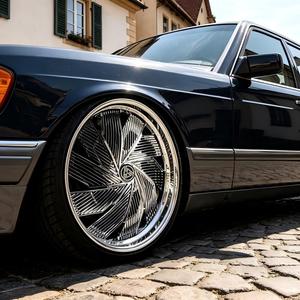 Jantes forgées de qualité XINLAI 18 20 pouces 5x112, jantes en alliage à rayons flottants chromés pour Mercedes Benz Classe S W126 Luxe - Product Image 2
