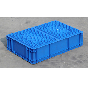 Nhiệm vụ nặng nề lớn công nghiệp hậu cần <span class=keywords><strong>Pallet</strong></span> hộp có thể gập lại Sụp Đổ lưu trữ cho kho vật liệu nhựa - Product Image 5