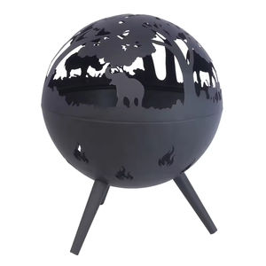 Quemador de obra de arte personalizado de 20 pulgadas para exteriores, cuencos esféricos portátiles decorativos para fogatas - Product Image 3