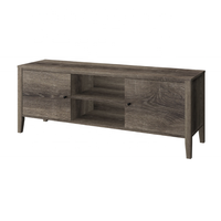 Meuble TV moderne avec table basse : Console multimédia élégante en bois pour salon