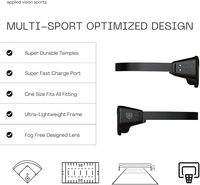 Lunettes Stroboscopiques Intelligentes pour l'Entraînement de la Réaction et des Réflexes Sportifs, pour une Vision Améliorée dans le Football, le Basketball et l'Équipement d'Entraînement