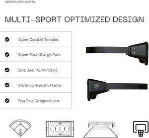 Kính phản quang thông minh huấn luyện phản xạ thể thao giúp cải thiện thị lực trong bóng đá, bóng rổ và các môn thể thao khác - Product Image 4