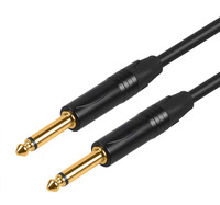 Right Angle 1/4 Inch Guitar Cable Oxygen Free Copper PVC Jacket Electric Guitar Bass Keyboard Studio Stage Use