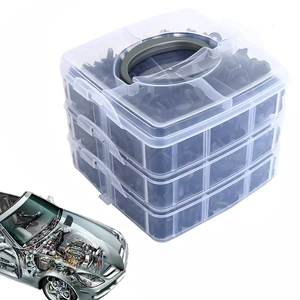 625 pièces/boîte – Clips de fixation pour voiture, attaches mixtes, rivets de panneau de porte, rivets de pare-chocs, rivets à pression pour capot moteur - Product Image 1