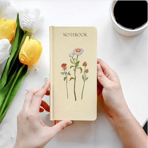 LABON-cuaderno personalizado A6 con estampado de flores, Mini cuaderno, cubierta de papel, Agenda, papelería - Product Image 5