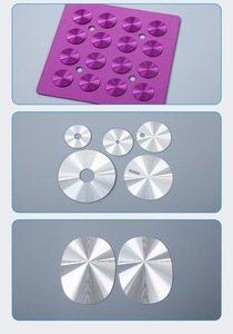 Factory custom anodized <b>CD</b> pattern aluminum <b>label</b> round sun grain metal nameplate wholesale - Product Image 3