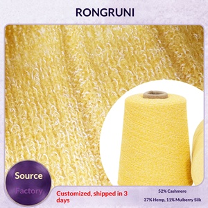 Filato Genuino Rongrun Fancy <span class=keywords><strong>in</strong></span> Misto Seta-Cashmere 1/13NM per Lavorazione a Maglia/Tessitura, Tinto <span class=keywords><strong>in</strong></span> Fabbrica, Vendita all'Ingrosso - Product Image 2