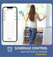 Moteur de rideaux électriques intelligents avec WiFi et Zigbee, application et télécommande, compatible assistant vocal, rail réglable