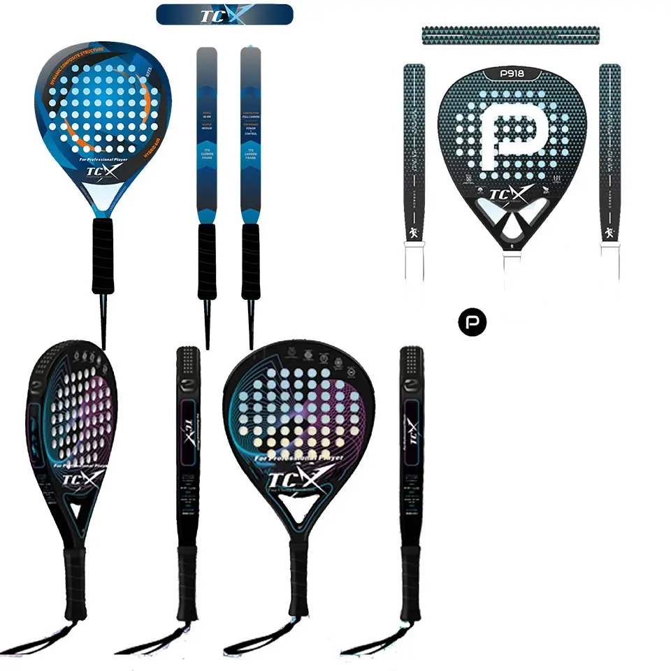 Logo Color Customized Carbon Paddle Racket Tennis Racquets With Best Mid-Priced Padel Racket