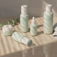 Ensemble d'emballages cosmétiques Mingdun : Pot de crème 50G, flacons roll-on, sérum, et vaporisateurs pour le visage 30ml, 50ml, 80ml, 100ml, 120ml