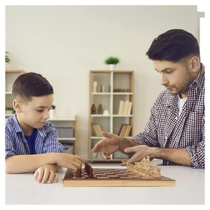 Tableros de <span class=keywords><strong>Ajedrez</strong></span> Plegables de <span class=keywords><strong>Madera</strong></span> para Adultos y Niños, Juego de <span class=keywords><strong>Ajedrez</strong></span> Portátil Hecho a Mano, Juego de <span class=keywords><strong>Ajedrez</strong></span> Magnético - Product Image 6