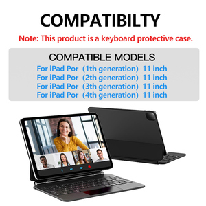 Portable RGB Backlit Magic BT Wireless <strong>Keyboard</strong> Case For IPad Pro 11-inch 3rd Gen USB-C Charging <strong>Keyboard</strong> Case New Scissor - Product Image 2