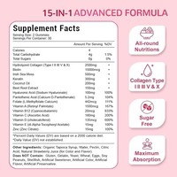 Gummies de collagène hydrolysé avec biotine, vitamines, acide hyaluronique et zinc pour cheveux, peau et ongles – Vente en gros OEM/ODM