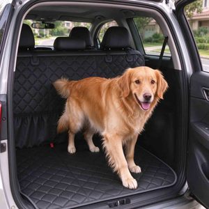 Funda impermeable para asiento de coche para perros, hamaca con base rígida, extensor de asiento trasero, forro de carga para perros, protector de asiento de coche para viajes de mascotas - Product Image 5