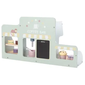 Groen Model Koffiebar Spelen Keuken Food Maker Set Voor Het Maken Van Koffie En Drankjes