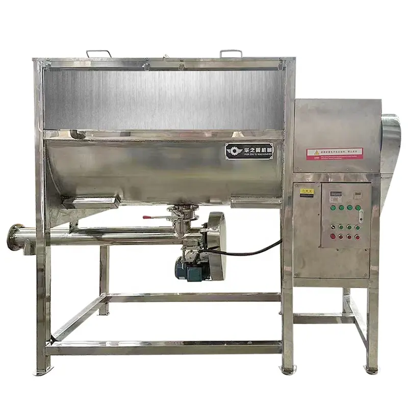 Mixer makanan industri mixer pita 300kg kapasitas campuran tepung stainless Steel