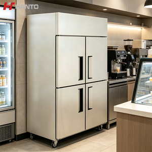 Congélateur vertical haute performance à 4 portes en acier inoxydable pour la conservation des aliments dans les restaurants nord-américains - Product Image 1