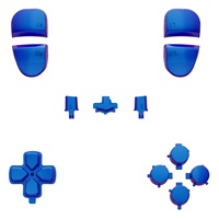 EXtremeRate Boutons de déclenchement d'action Dpad personnalisés Remplacement Ensemble complet de kits de boutons pour Dualsense Edge pour les boutons de manette PS5