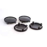 Vente en gros d'usine, en gros, en argent/noir, diamètre extérieur 61 mm, en ABS, capuchon de moyeu de roue pour modification automobile, pour Q7/A4L/A3/Q3
